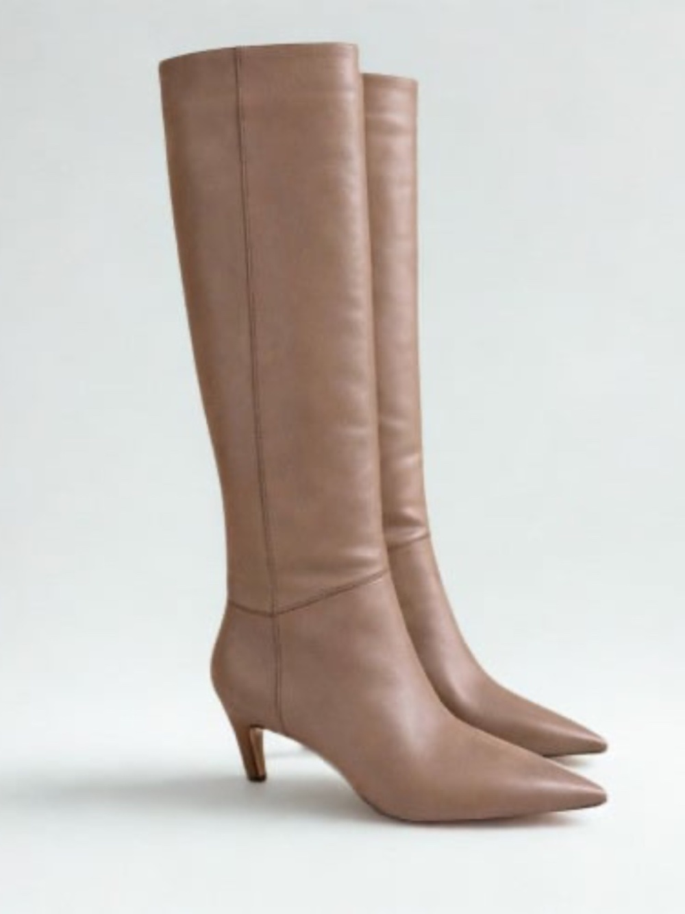 Like New J.Crew Stevie Knee High Leather Pull-On Boots Portabella 9